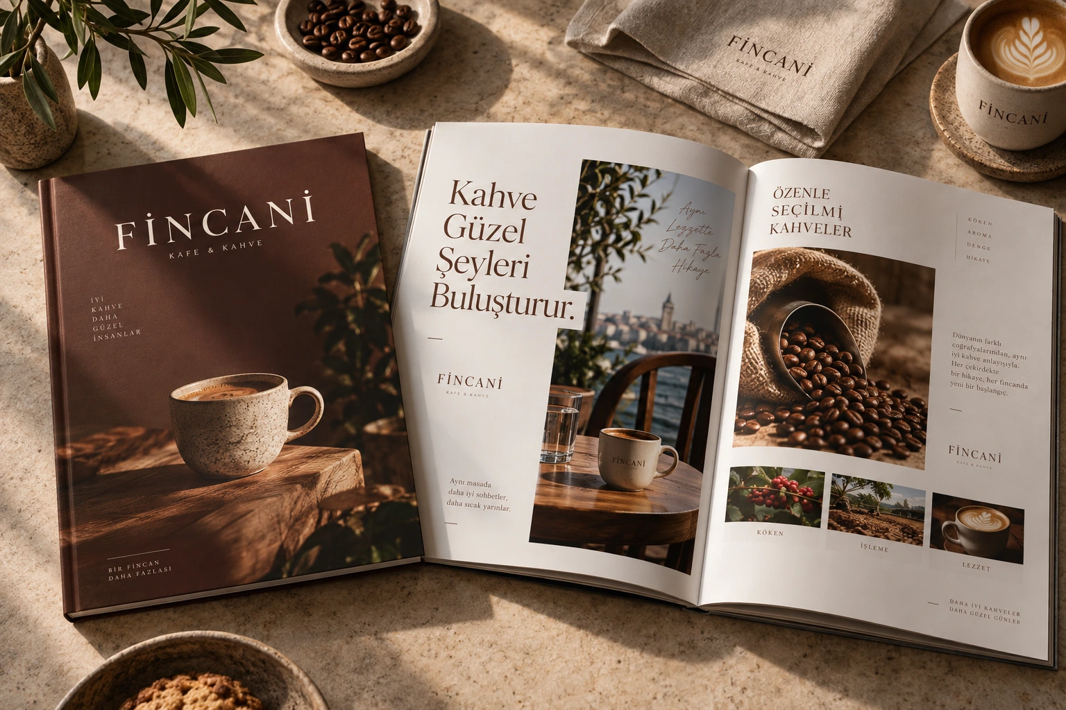 FİNCANİ — Katalog tasarımı konsept çalışması