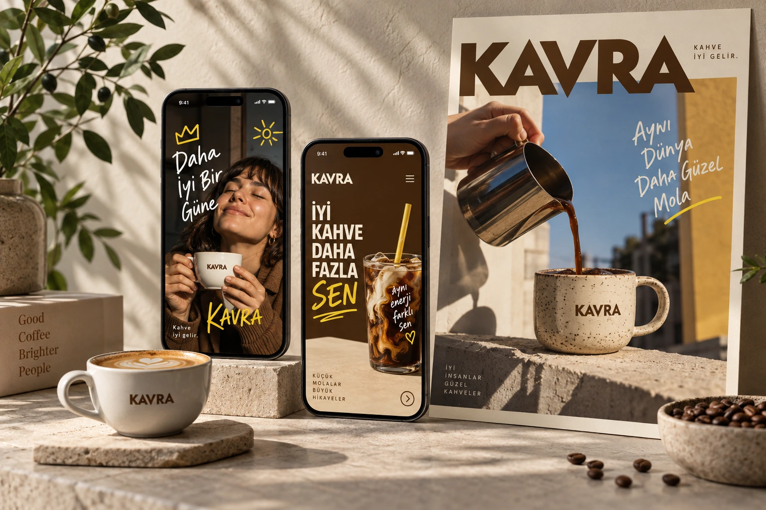 KAVRA — Sosyal medya tasarımı konsept çalışması