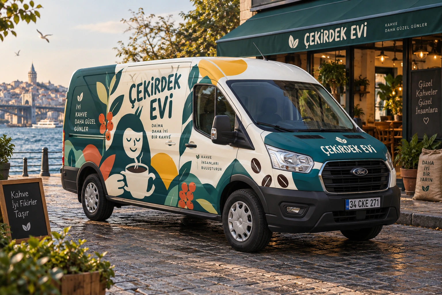 ÇEKİRDEK EVİ — Araç giydirme konsept çalışması