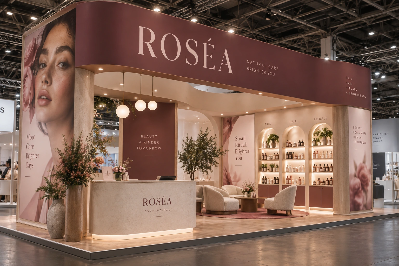ROSÉA — Fuar standı konsept çalışması