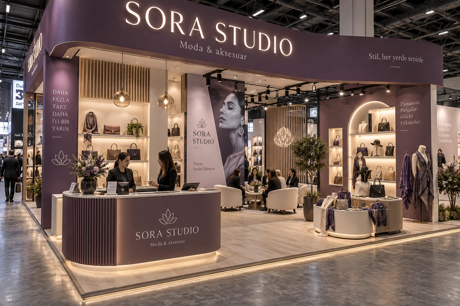 SORA STUDIO — Fuar standı konsept çalışması
